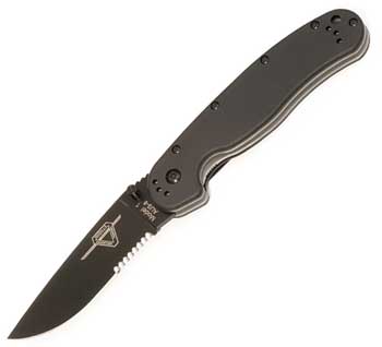 Ontario Rat Folderblackpartial Ser knives 8847