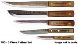 5 Piece Kitchen Knife Set 7180(705) 1095 Steel