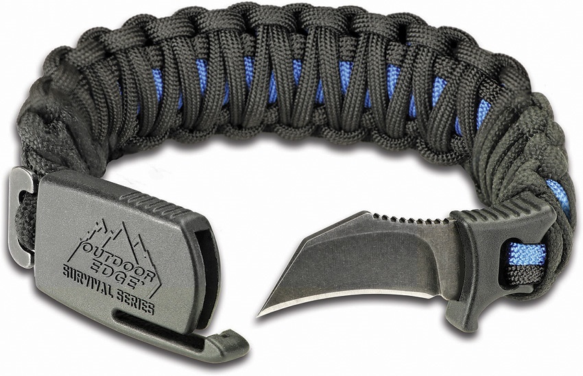 Outdoor Edge Paraclaw Thin Blue Line Medium knives BRKOEPCU80D