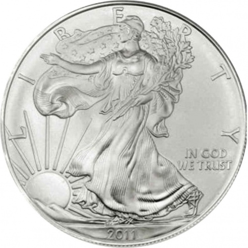 Silver Silver Eagle Dollar 2011 knives SE2011