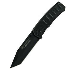 Smith and Wesson Bullseye Blk Ss Tanto Blade Knives CK112