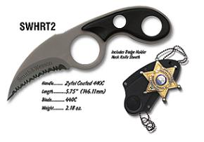 Smith and Wesson Badge Knife Knives HRT2