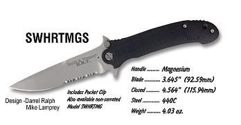 Smith & Wesson HRTMGS Knife With Magnesium Handle