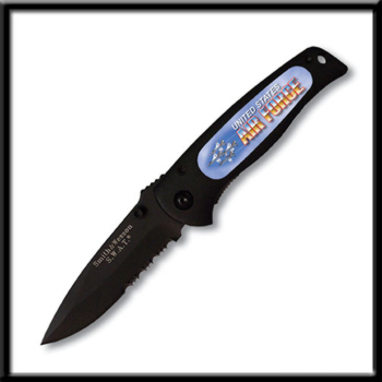 Smith and Wesson Baby Swat Silver Us Air Force Knives 21801
