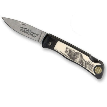 Smith & Wesson Growling Bear Scrimshaw Zytel Handle 310G