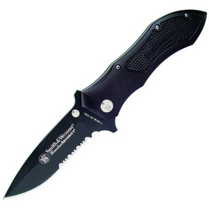 Smith and Wesson Homeland Sec Blk Bld Serr Dp Knives CK2BS