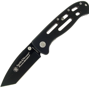 Smith and Wesson Homeland Sec G10 Slt-bk Tanto Knives CK9H