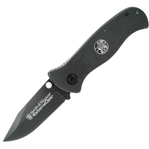 Smith and Wesson Extreme Op Lg Blk-blk Blade Knives CKG101B
