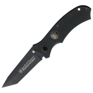Smith and Wesson Extr Ops Sec Blk- Blk Blade Knives CKG103B
