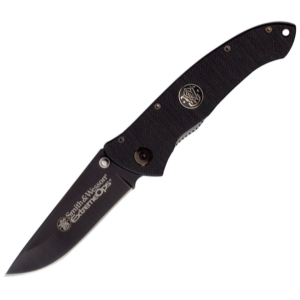 Smith and Wesson Extreme Ops Blk- W Blk Blade Knives CKG104B