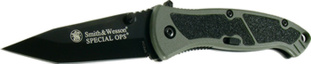 Smith and Wesson Magic-grn Hndl-blk Tanto-serr Knives SPECMS