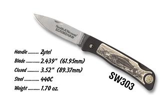 Smith and Wesson Scrimshaw - Trout Knives 303