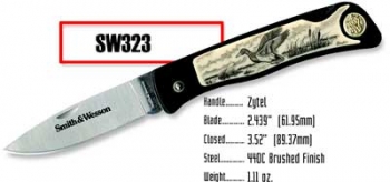 Smith and Wesson Scrimshaw - Mallard Knives 323
