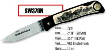 Smith and Wesson Scrimshaw - New Turkey Knives 370N