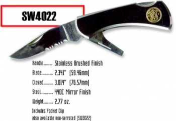 Smith and Wesson Shooters Knife, Serrated Knives 4022