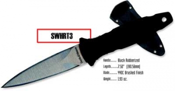 Smith and Wesson Military Boot Knife Knives HRT3