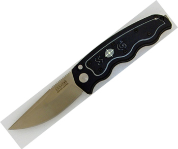 SOG Satin Polish Auto ST-01 Knife