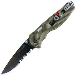 SOG Flash I Knife with Partially Serrated Blade STGFSA-97