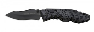 SOG TOOTHLOCK FOLDER BLACK TINI TK-03 KNIFE