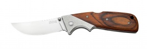 Woodline Folder WD-50 8Cr13MoV Steel Wood Handle