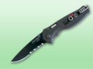 SOG Flash I Knife with Black Partially Serrated Blade TFSA-97