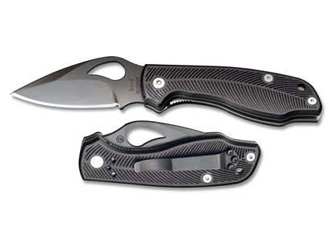 Spyderco Co-pilot Black Almite knives C09BKP