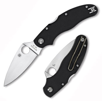 Spyderco Caly 3 Plain Edge G-10 knives C113GP