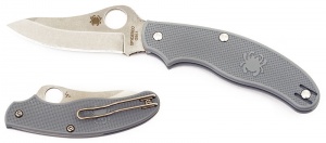 Spyderco Uk Pen Knife Frn Drp Pt Gray knives C94PGY3