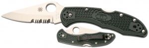 Spyderco Delica Knife Black Handle C11PSGRE
