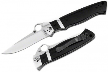 Spyderco Vallotton Sub-hilt-blk G-10 knives C149GP