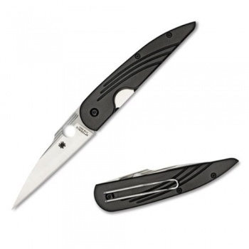 Spyderco Des Horn Folder G-10 Plain Edg knives C153GP