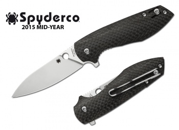 Spyderco Positron Carbon Fiber Plain C195CFP