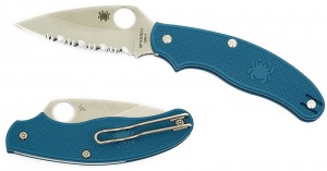 Spyderco UK Leaf Blue Pen Knife C94SBL 