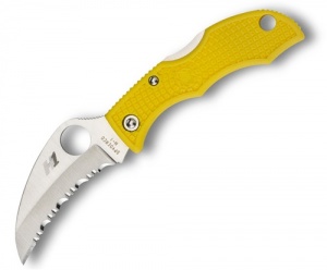 Spyderco Ladybug Salt Hawkbill Knife LYLS3HB
