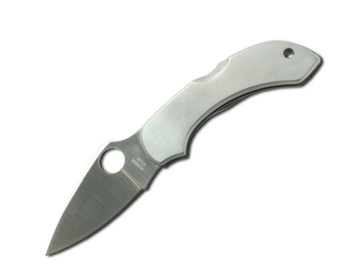 Spyderco Dragonfly--Stainless Steel Handle-Plain Edge SPC28P