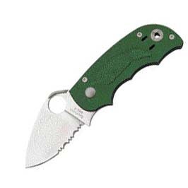 Spyderco Salsa-green,combo knives C71GRPS