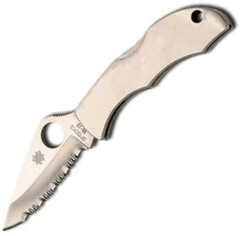 Spyderco Ladybug 3--Stainless Steel Handle-Spyderedge SPLSSS3