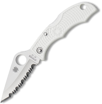 Spyderco White Ladybug LWHS3