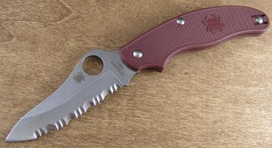 Spyderco C94SMR3 Maroon Pen Point 