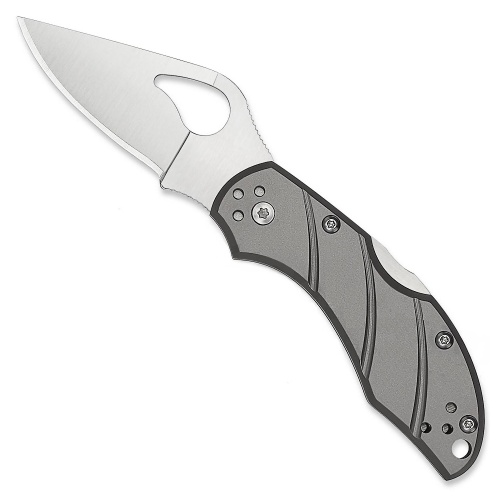 Spyderco Robin 2/titanium/plain Edge knives BY10TIP2
