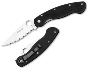 Spyderco SP36GSE MILITARY G-10 CPM440V SERRATED C36GSE
