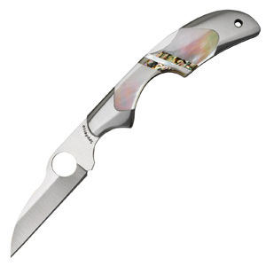 Spyderco SPC75MOPA KIWI MOP WITH ABALONE