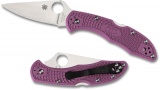 Syderco Delica Flat Ground Plain Purple C11FPPR