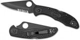 Spyderco Delica 4 BLK/ BLK Bl Combo SPC11PSBBK
