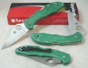 Spyderco DELICA 4 - ZOME GRN HNDL/PLAIN - C11ZFPGR