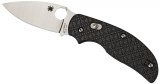Spyderco SAGE 3 ALZHEIMERS--CARBON FIBER HANDLE/BOLT ACTION LOCK/PLAIN EDGE - C123CFBAP