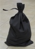 Black Canvas Blank Money Bag 12x19 100% Cotton