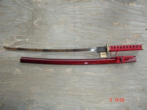 United Cutlery Maroon Katana knives UC814M
