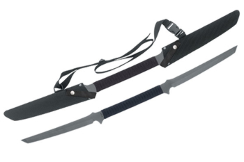 United Cutlery Black Ronin Dbl-edge Swd W-she knives UC1234