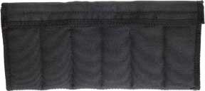 UC1449 Black Nylon Small Knife Pouch 6 Knives Fur Lined